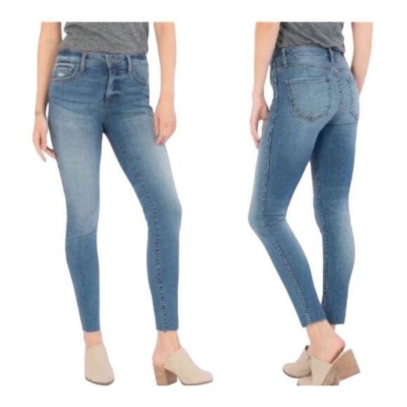 Womens KUT from the Kloth Donna Fab Ab High Waist Ankle Skinny Jeans - Sz 0 0P - Picture 1 of 4